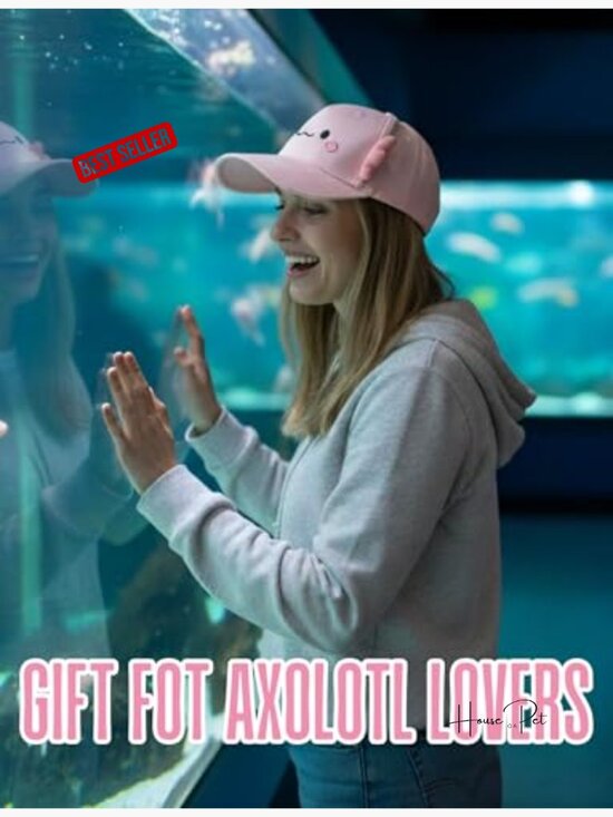 Axolotl Novelty Baseball Cap with 3D Gills, Adjustable Cotton Hat for Sun main image 7